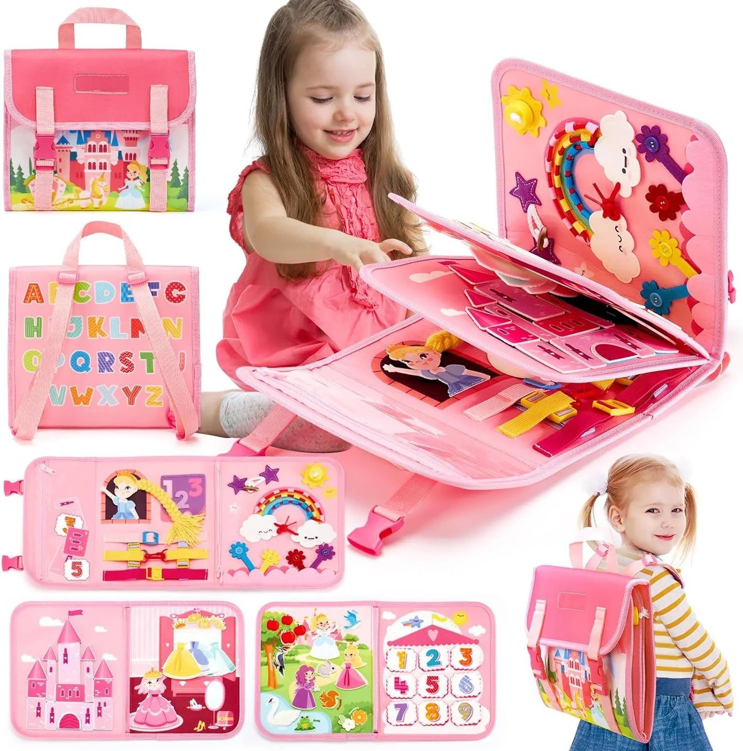 Busy Board Travel Back Pack Educational Toy