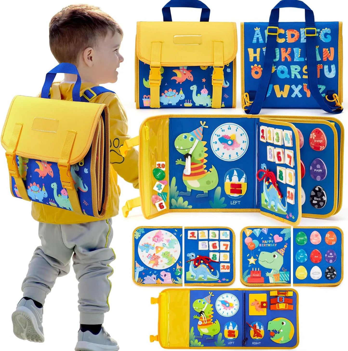 Busy Board Travel Back Pack Educational Toy