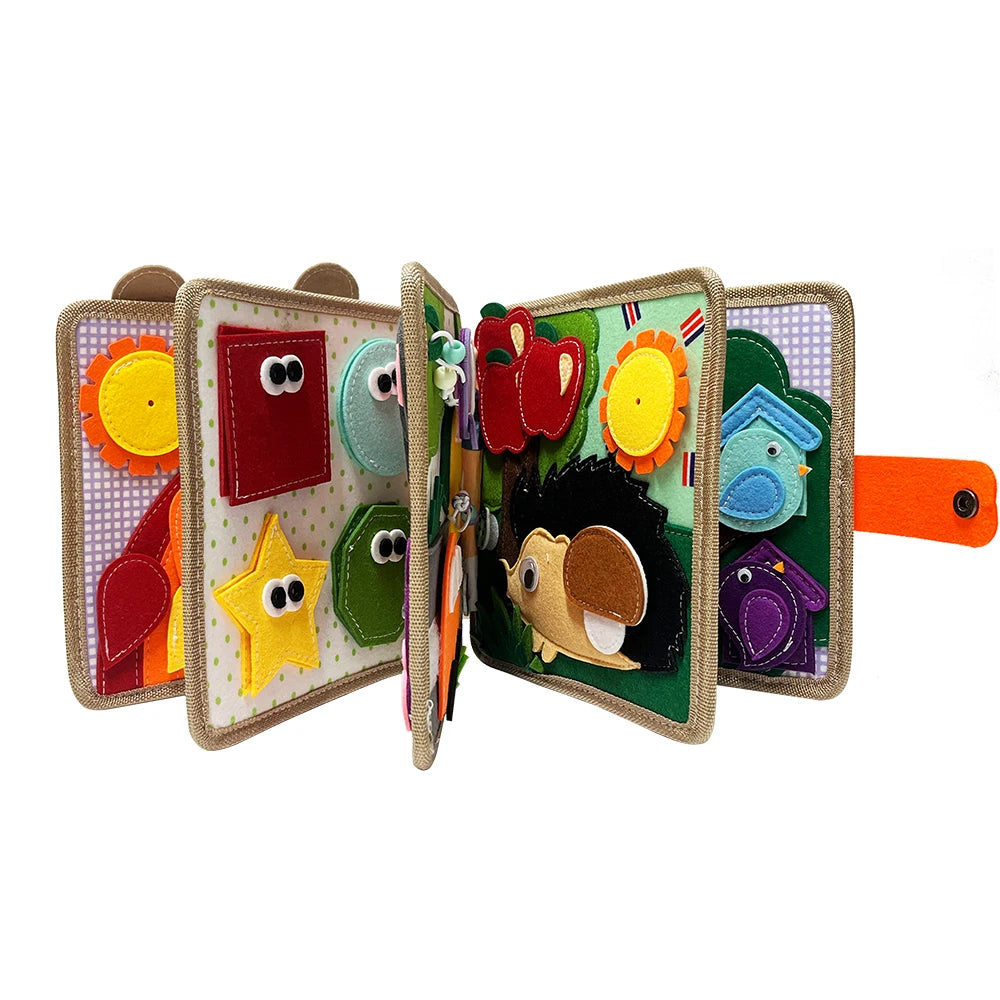 Busy Board 3D Felt Book - Educational Toy